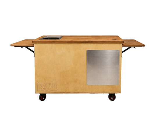 Forever Almighty Wooden Rolling Cart