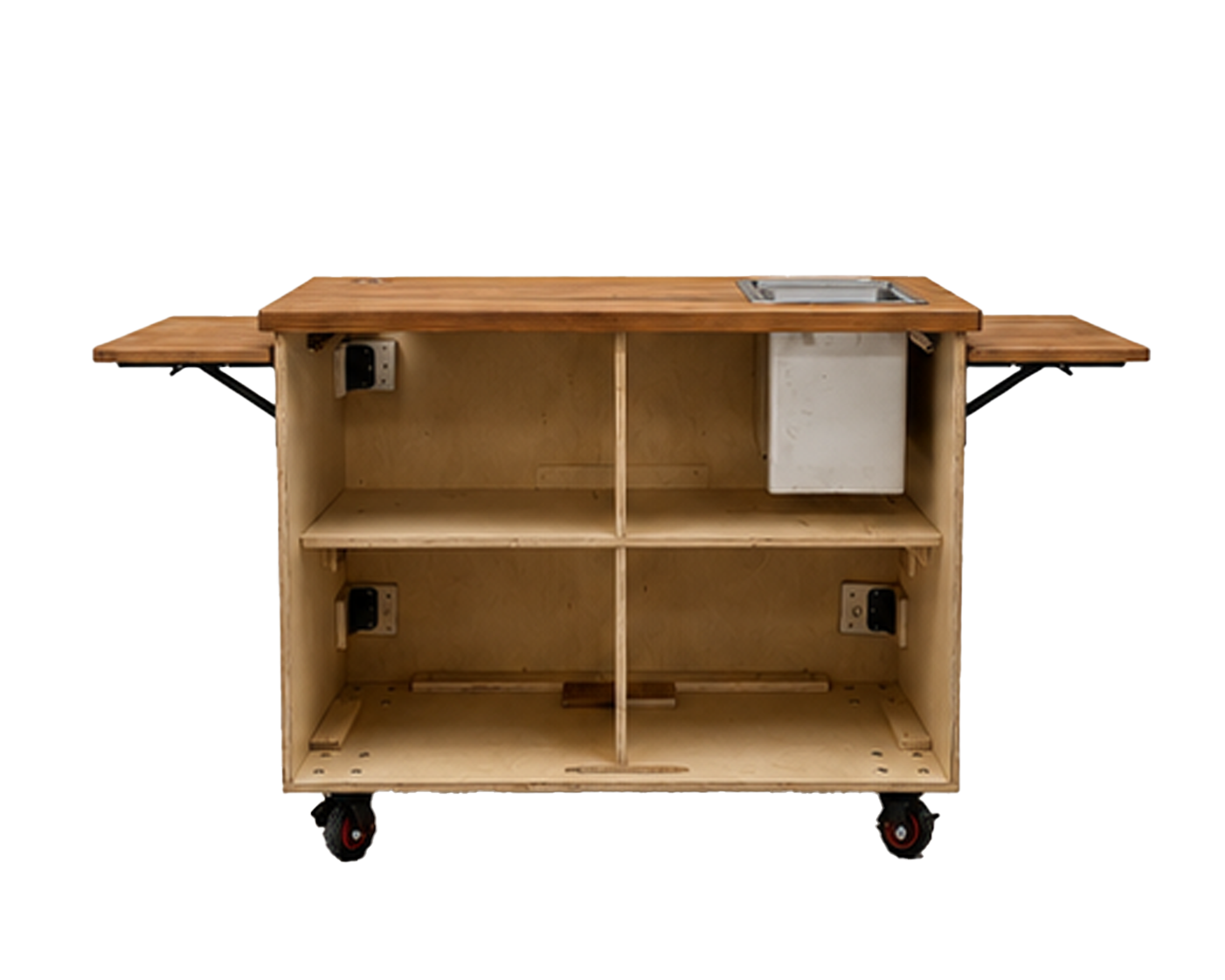 Forever Almighty Wooden Rolling Cart