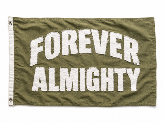Forever Almighty Olive Flag
