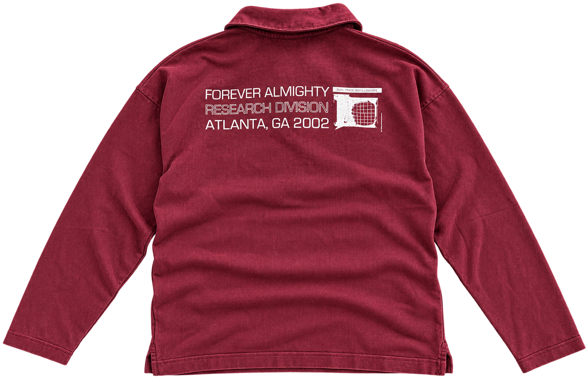 Research Division Oversized Long Sleeve Polo Shirt