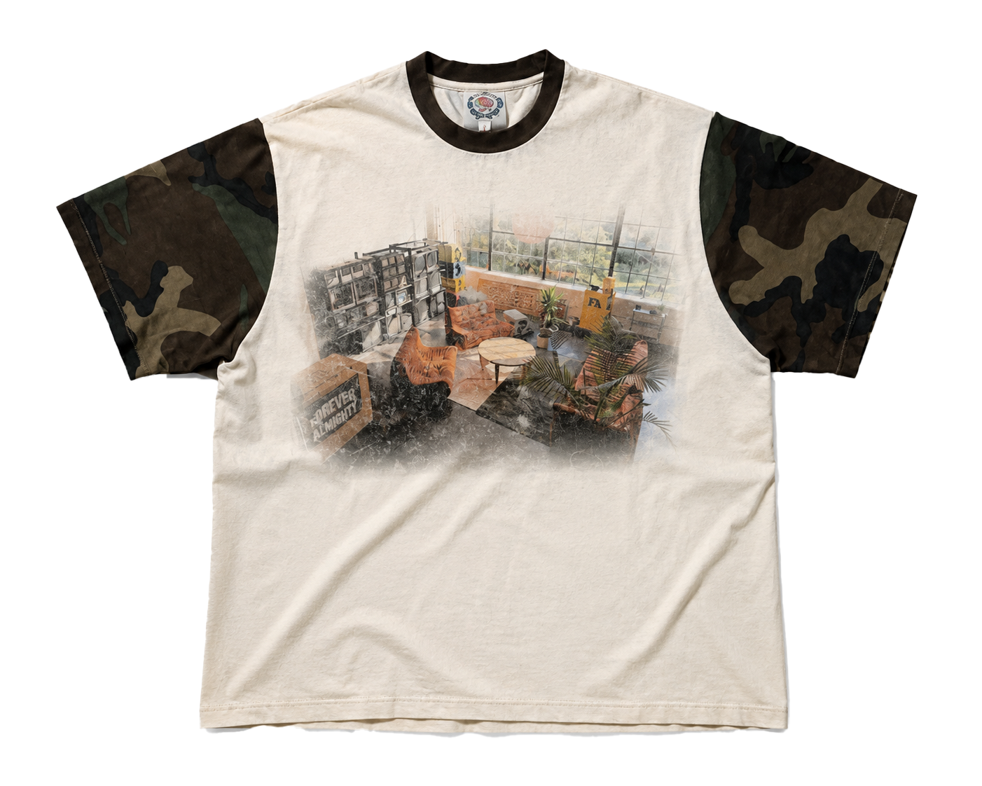 Studio Camo Ringer Tee